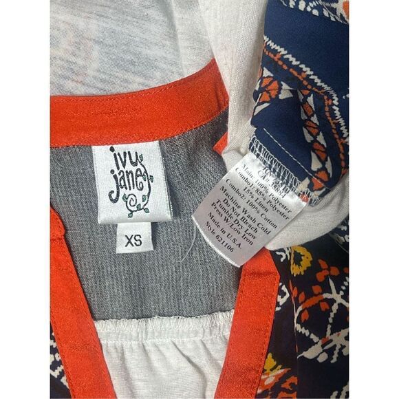 Ivy Jane Chiffon Roll Tab Sheer Tunic Blouse Size XS - Picture 4 of 4